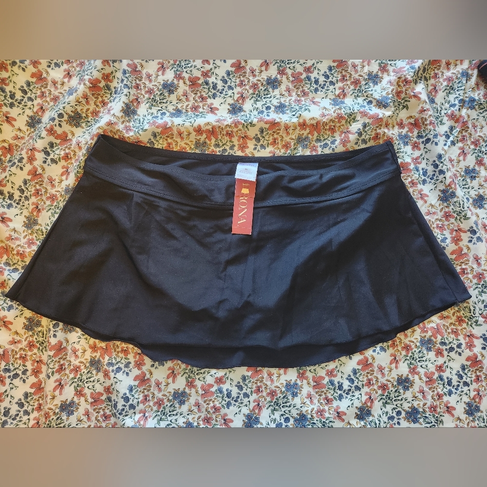Women's Black Swim Skirt Merona XLarge